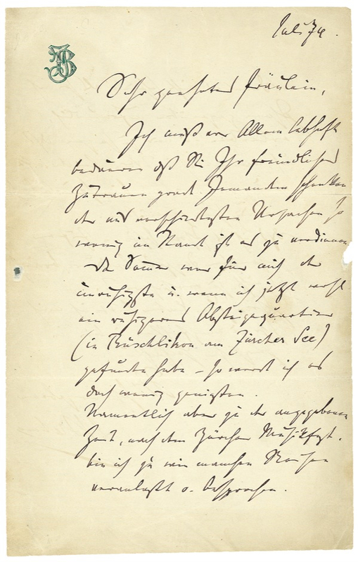 Lot 557 Johannes Brahms