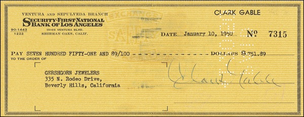 Lot 844 Clark Gable