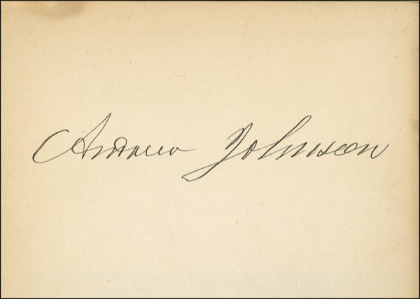 Lot 85 Andrew Johnson