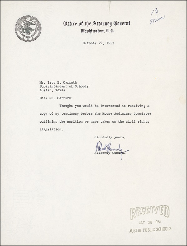 Lot 247 Robert F. Kennedy