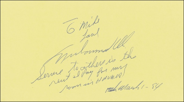 Lot 1102 Muhammad Ali