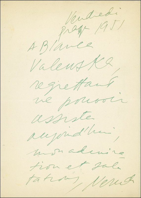 Lot 452 Pablo Neruda