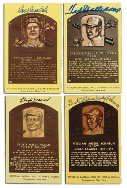 Lot 1128 Baseball Hall of Famers