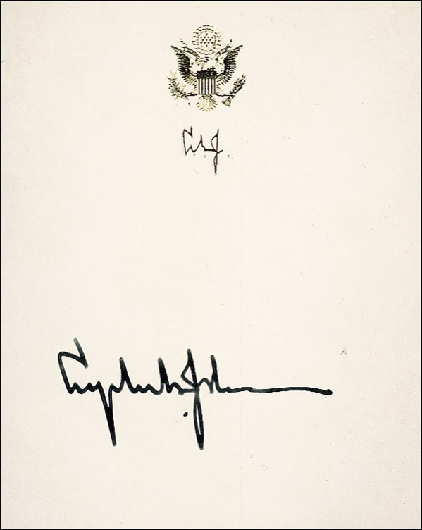 Lot 86 Lyndon and Lady Bird Johnson