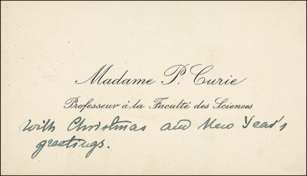 Lot 184 Marie Curie