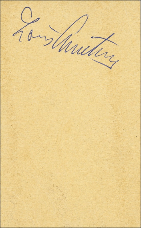 Lot 528 Louis Armstrong