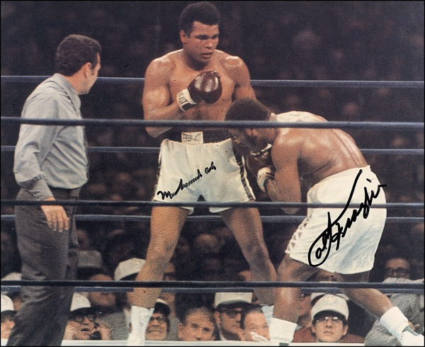 Lot 1099 Muhammad Ali and Joe Frazier