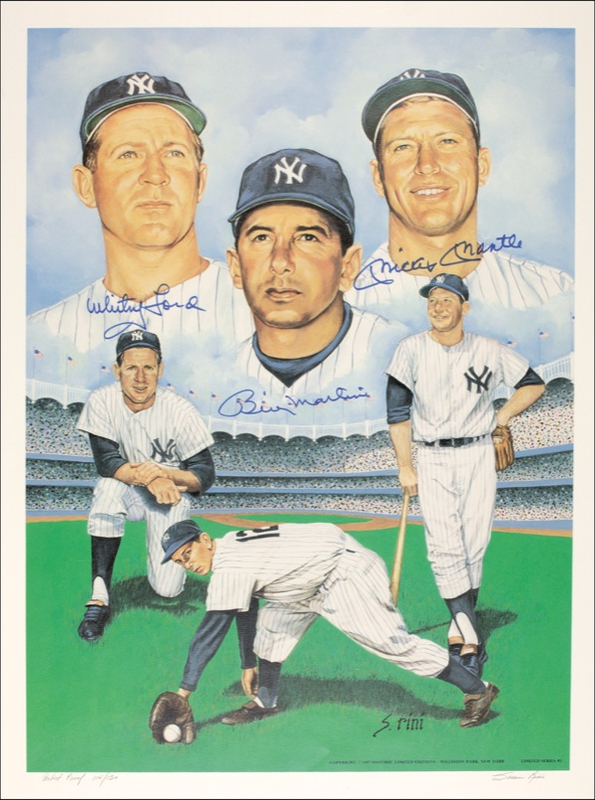 Lot 1310 Mickey Mantle, Ford, and Martin