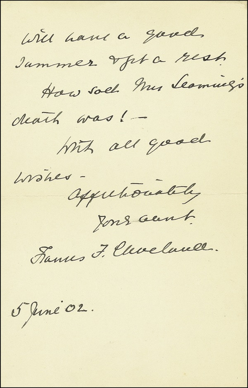 Lot 22 Frances Folsom Cleveland