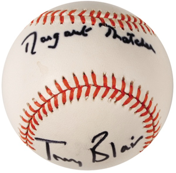 Lot 305 Margaret Thatcher and Tony Blair