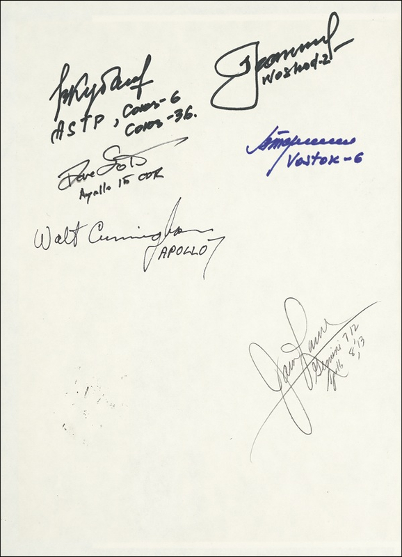Lot 373 Astronauts and Cosmonauts