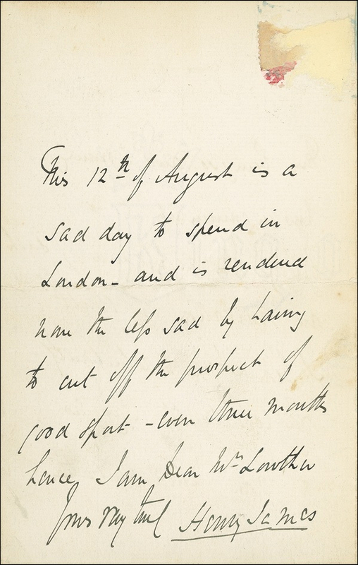 Lot 432 Henry James