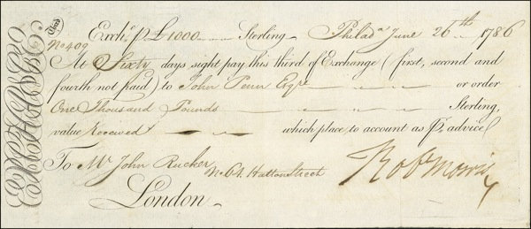 Lot 196 Declaration of Independence: Robert Morris