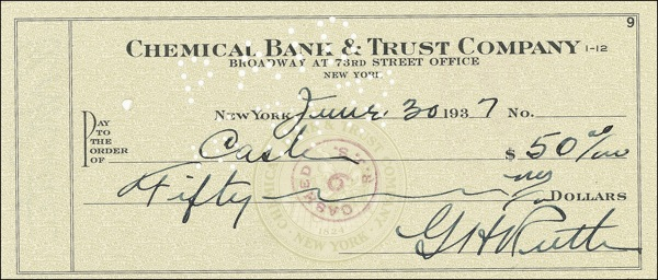 Lot 1399 Babe Ruth