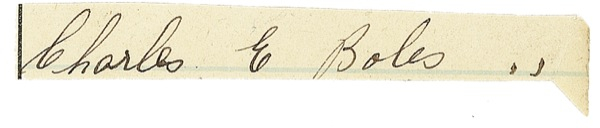 Lot 175 Charles E. ?Black Bart? Boles