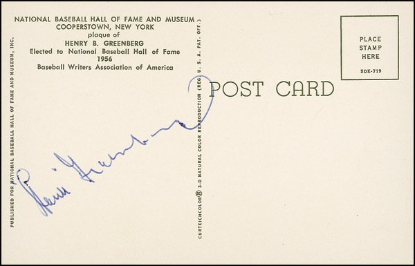 Lot 1243 Hank Greenberg