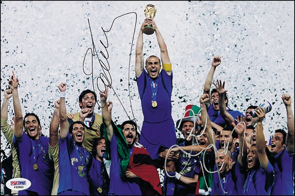 Lot 1419 Soccer: Cannavaro and Gianluca Zambrotta