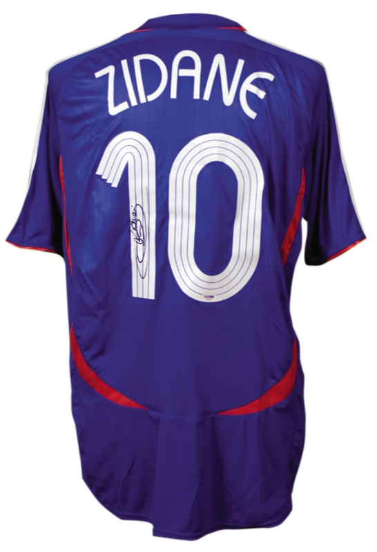 Lot 1426 Soccer: Zinedine Zidane