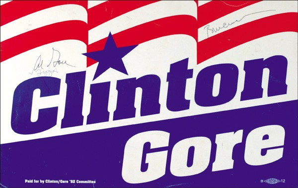 Lot 29 Bill Clinton and Al Gore