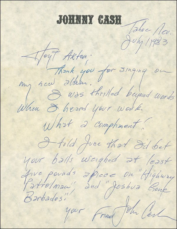 Lot 565 Johnny Cash