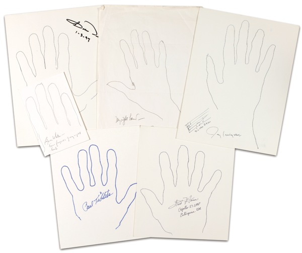 Lot 183 Celebrity Hand Sketches