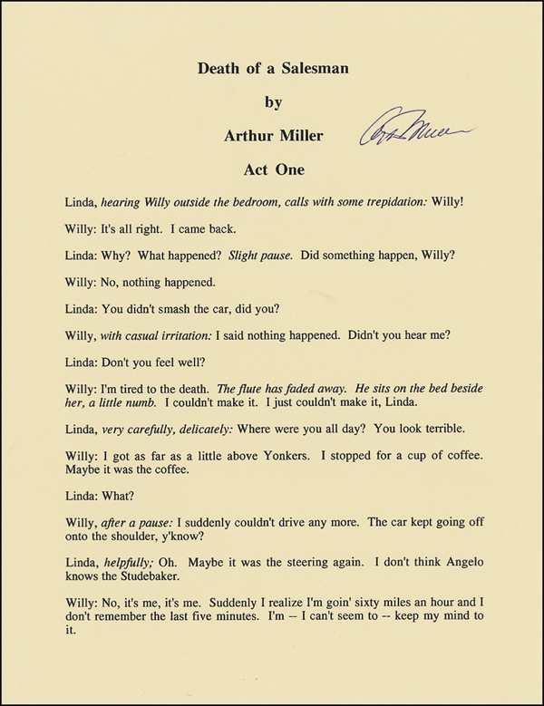 Lot 444 Arthur Miller