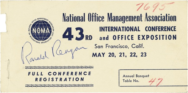 Lot 122 Ronald Reagan