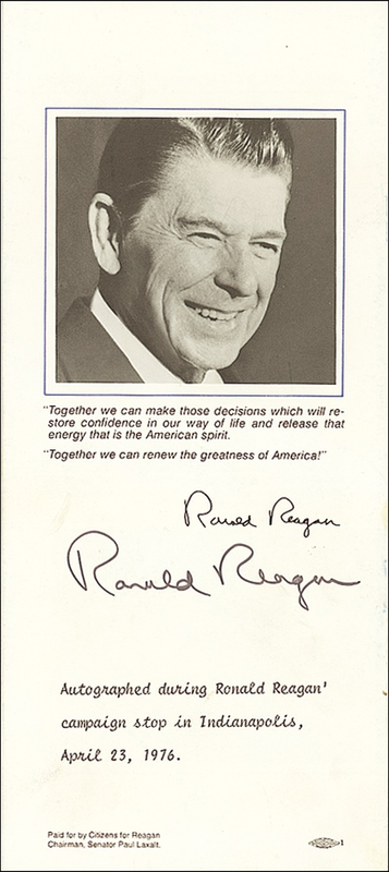 Lot 127 Ronald Reagan