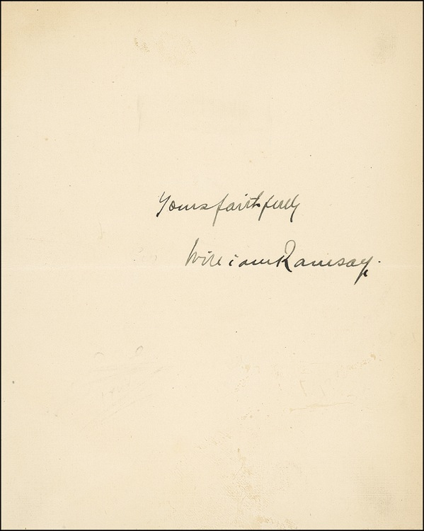 Lot 287 William Ramsay