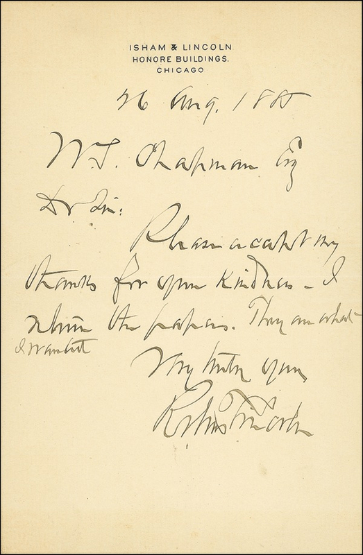 Lot 253 Robert Todd Lincoln