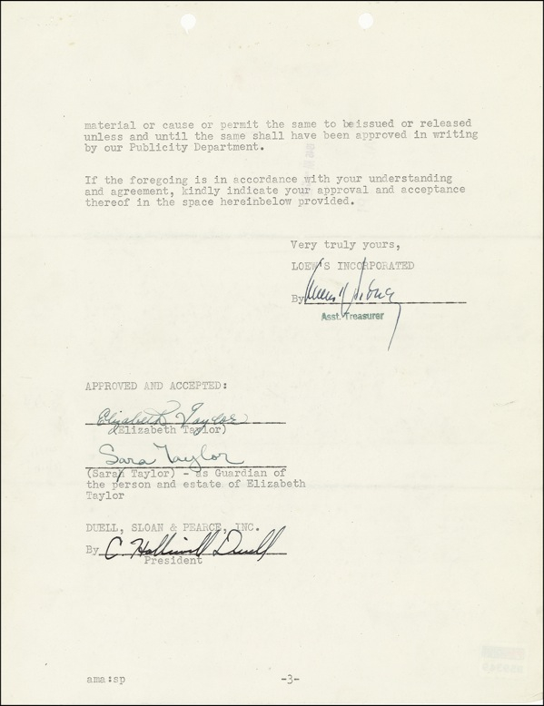 Lot 1056 Elizabeth Taylor