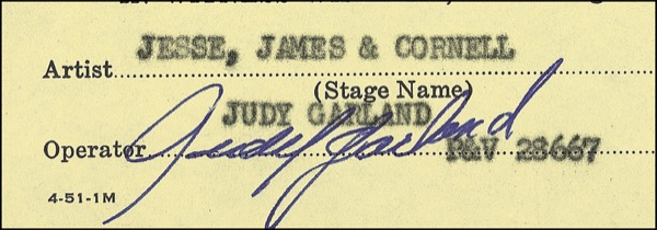 Lot 849 Judy Garland