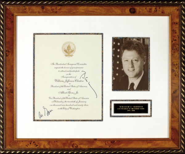Lot 31 Bill Clinton and Al Gore