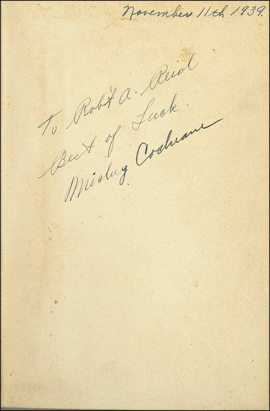 Lot 1189 Mickey Cochrane
