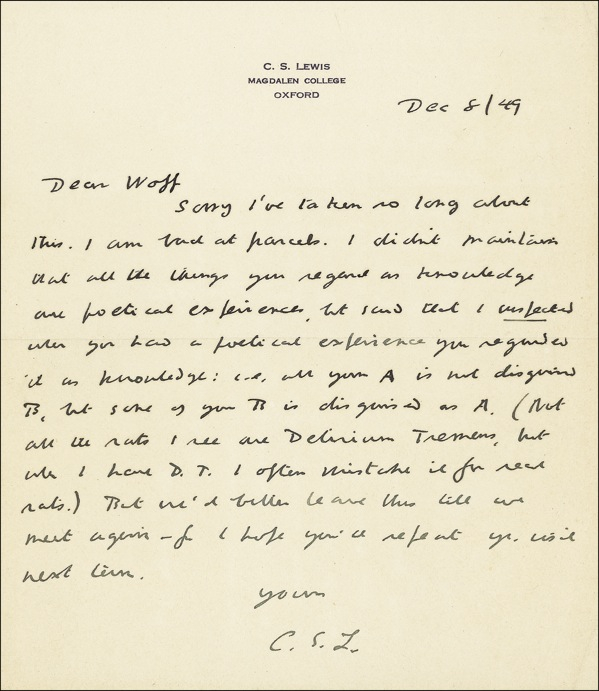 Lot 434 C. S. Lewis