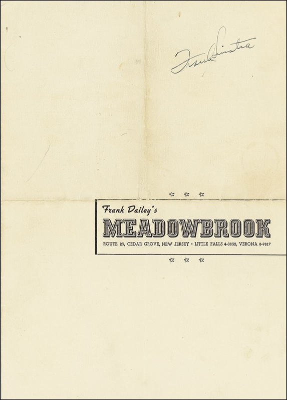Lot 698 Frank Sinatra