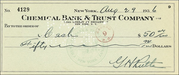 Lot 1401 Babe Ruth