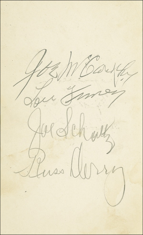 Lot 1137 Baseball Signatures