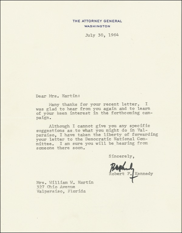 Lot 249 Robert F. Kennedy