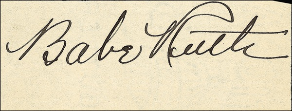 Lot 1402 Babe Ruth