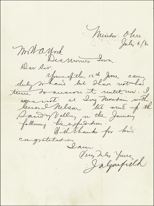 Lot 66 James Garfield