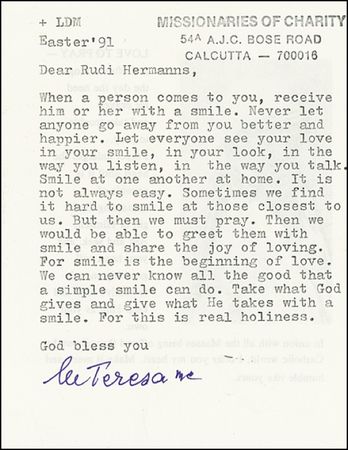 Lot #262 Mother Teresa - Image 1