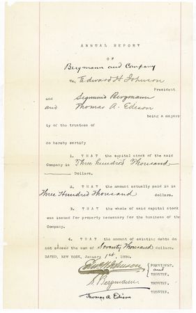 Lot #200 Thomas Edison - Image 1