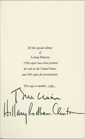 Lot #37 Bill and Hillary Clinton - Image 2