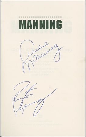 Lot #1309 Peyton and Archie Manning - Image 1