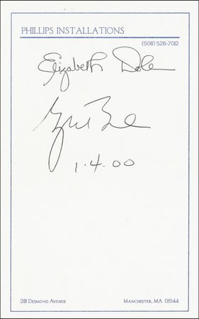 Lot #6 George W. Bush and Elizabeth Dole