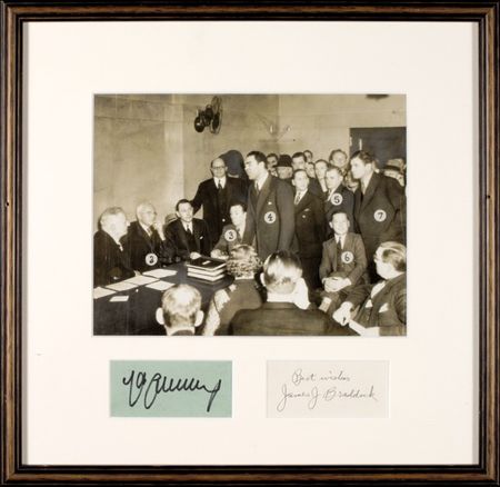 Lot #1156 James J. Braddock and Max Schmeling - Image 1