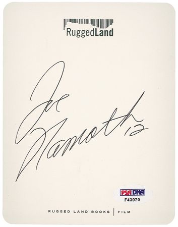 Lot #1341 Joe Namath - Image 2