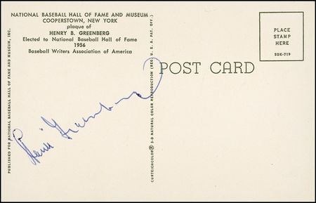 Lot #1243 Hank Greenberg - Image 1