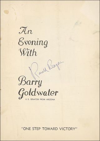Lot #119 Ronald Reagan and Barry Goldwater - Image 1